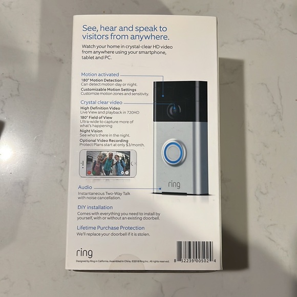 New In Box Ring Doorbell - Picture 3 of 5